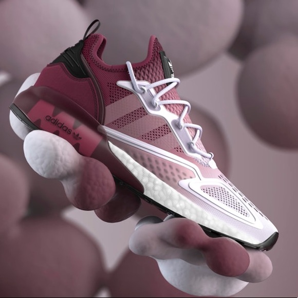 adidas zx 2k boost maroon